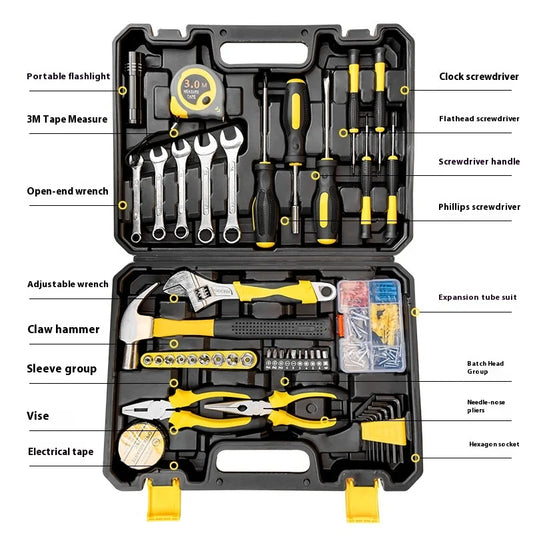 Factory Direct Professional Combination Hardware Tools Carbon Steel Car Wrench Hammers for Electrical Repair Includes All